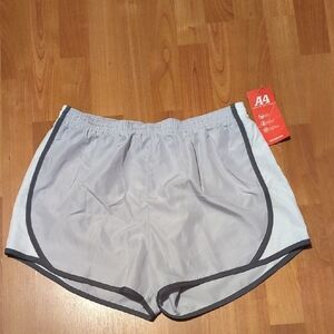 NWT Women's Light Gray Running Shorts XXL 32-34